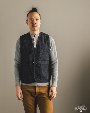 3sixteen - Field Vest - Indigo Ripstop – Withered Fig