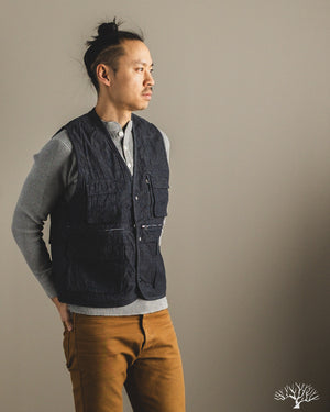 3sixteen - Field Vest - Indigo Ripstop – Withered Fig