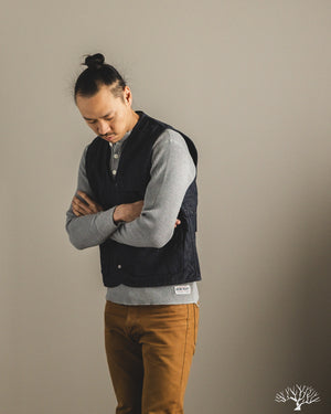 3sixteen - Field Vest - Indigo Ripstop – Withered Fig