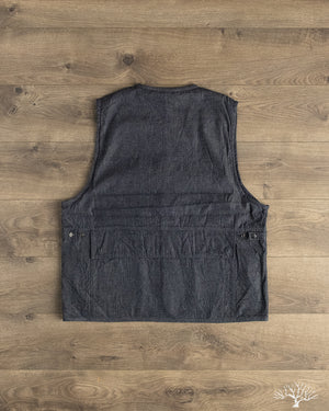 3sixteen - Field Vest - Indigo Ripstop – Withered Fig