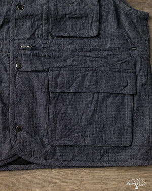 3sixteen - Field Vest - Indigo Ripstop – Withered Fig