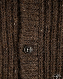 3sixteen Fisherman Cardigan - Umber Tweed