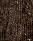 3sixteen Fisherman Cardigan - Umber Tweed