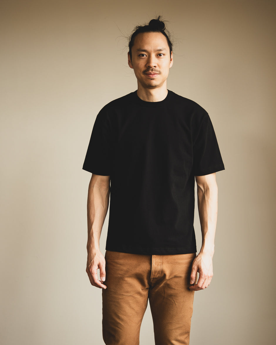 3sixteen - Heavyweight Boxy Tee - Black – Withered Fig
