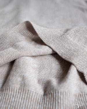 3sixteen Knit Polo - Natural Marled Yarn