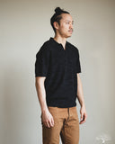 3sixteen Knit Polo - Vintage Black Boxweave
