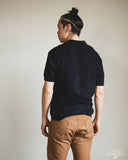 3sixteen Knit Polo - Vintage Black Boxweave