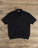 3sixteen Knit Polo - Vintage Black Boxweave