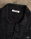 3sixteen Knit Polo - Vintage Black Boxweave