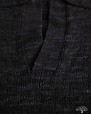 3sixteen Knit Polo - Vintage Black Boxweave