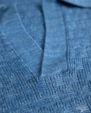 3sixteen Knit Polo - Vintage Blue Boxweave