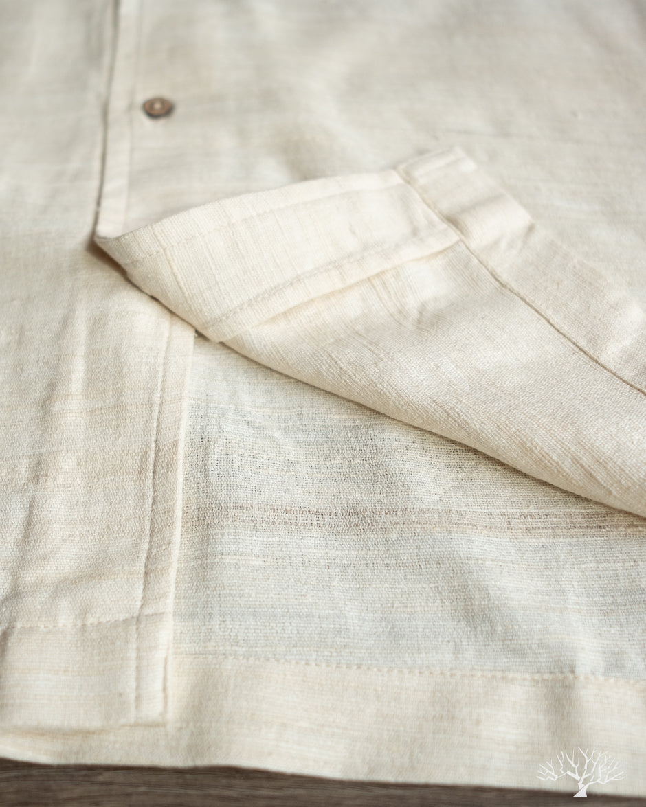 3sixteen Leisure Shirt - Ivory Handloom Silk
