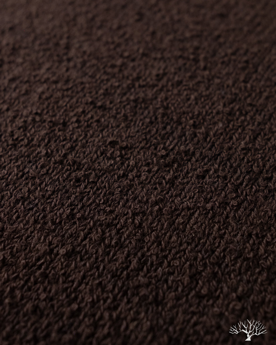 3sixteen Long-Sleeve Knit Polo - Bark Boucle