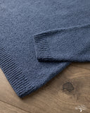 3sixteen Long-Sleeve Knit Polo - Lapis Boucle