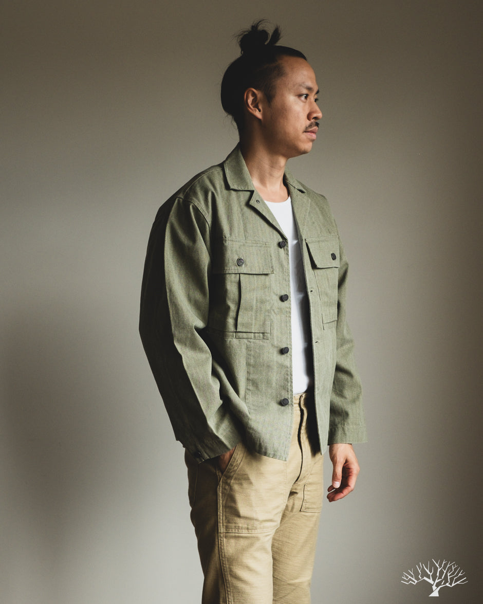 3sixteen M43 Overshirt - Olive HBT