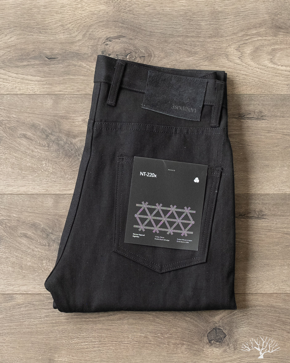 3sixteen - NT-220x Narrow Tapered Double Black Selvedge Denim