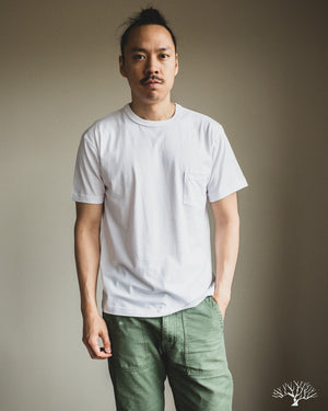 Pima Cotton Pocket Tee White
