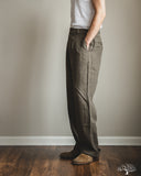 3sixteen Pleated Trouser - Olive Linen