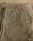 3sixteen Pleated Trouser - Olive Linen