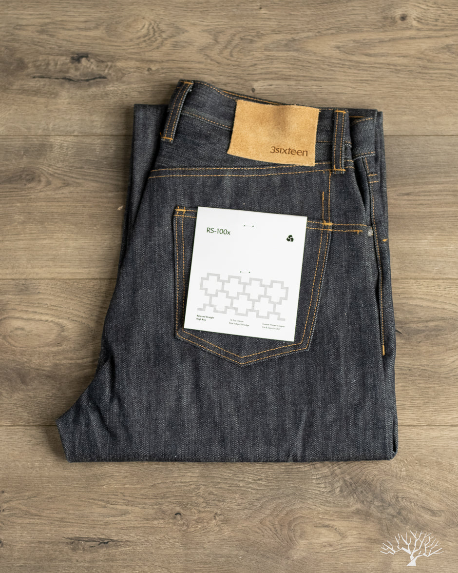 3sixteen RS-100x Relaxed Straight Indigo Selvedge Denim