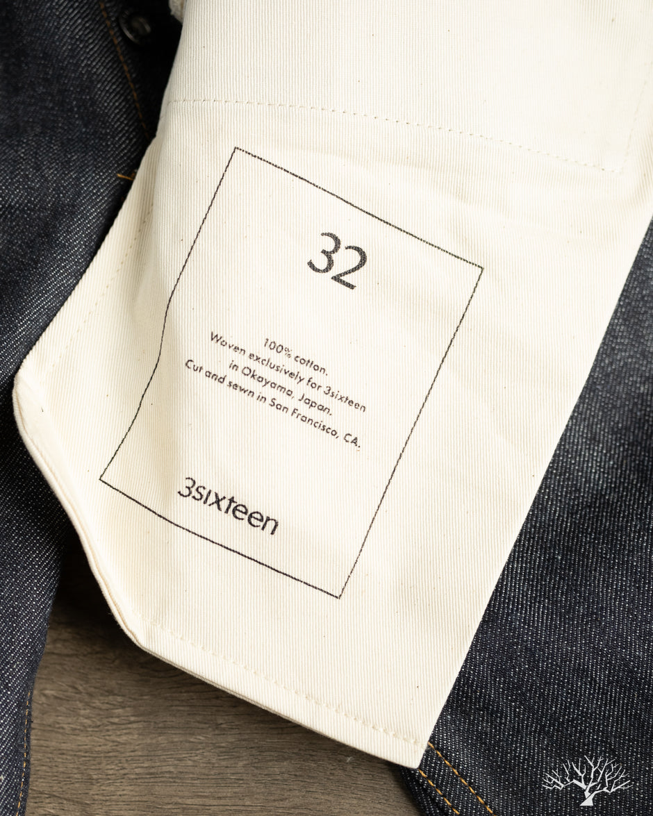 3sixteen RS-100x Relaxed Straight Indigo Selvedge Denim