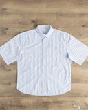 3sixteen Short Sleeve Commuter Shirt - Blue Stripe
