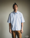 3sixteen Short Sleeve Commuter Shirt - Blue Stripe
