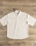 3sixteen Short Sleeve Commuter Shirt - Tan Stripe
