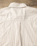 3sixteen Short Sleeve Commuter Shirt - Tan Stripe
