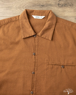 3sixteen - Short Sleeve Loop Shirt - Cinnamon Seersucker