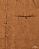 3sixteen Short Sleeve Loop Shirt - Cinnamon Seersucker
