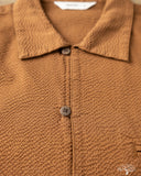 3sixteen Short Sleeve Loop Shirt - Cinnamon Seersucker