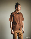 3sixteen Short Sleeve Loop Shirt - Cinnamon Seersucker
