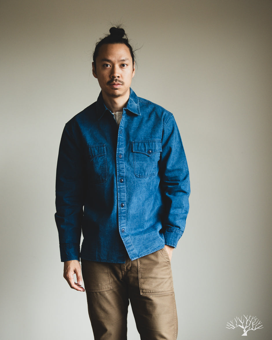 USN Overshirt - Stonewashed Indigo Canvas