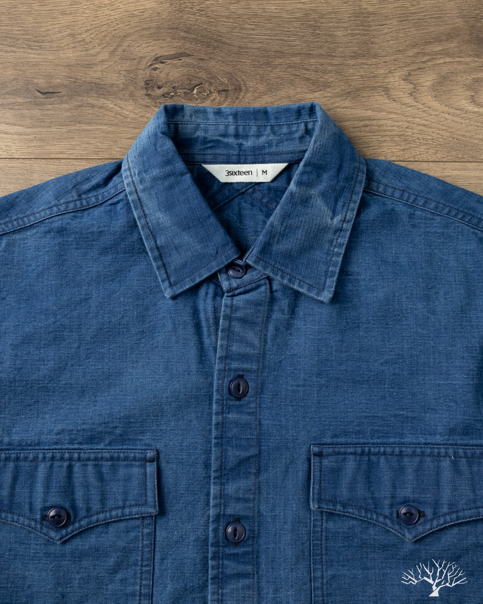 USN Overshirt - Stonewashed Indigo Canvas
