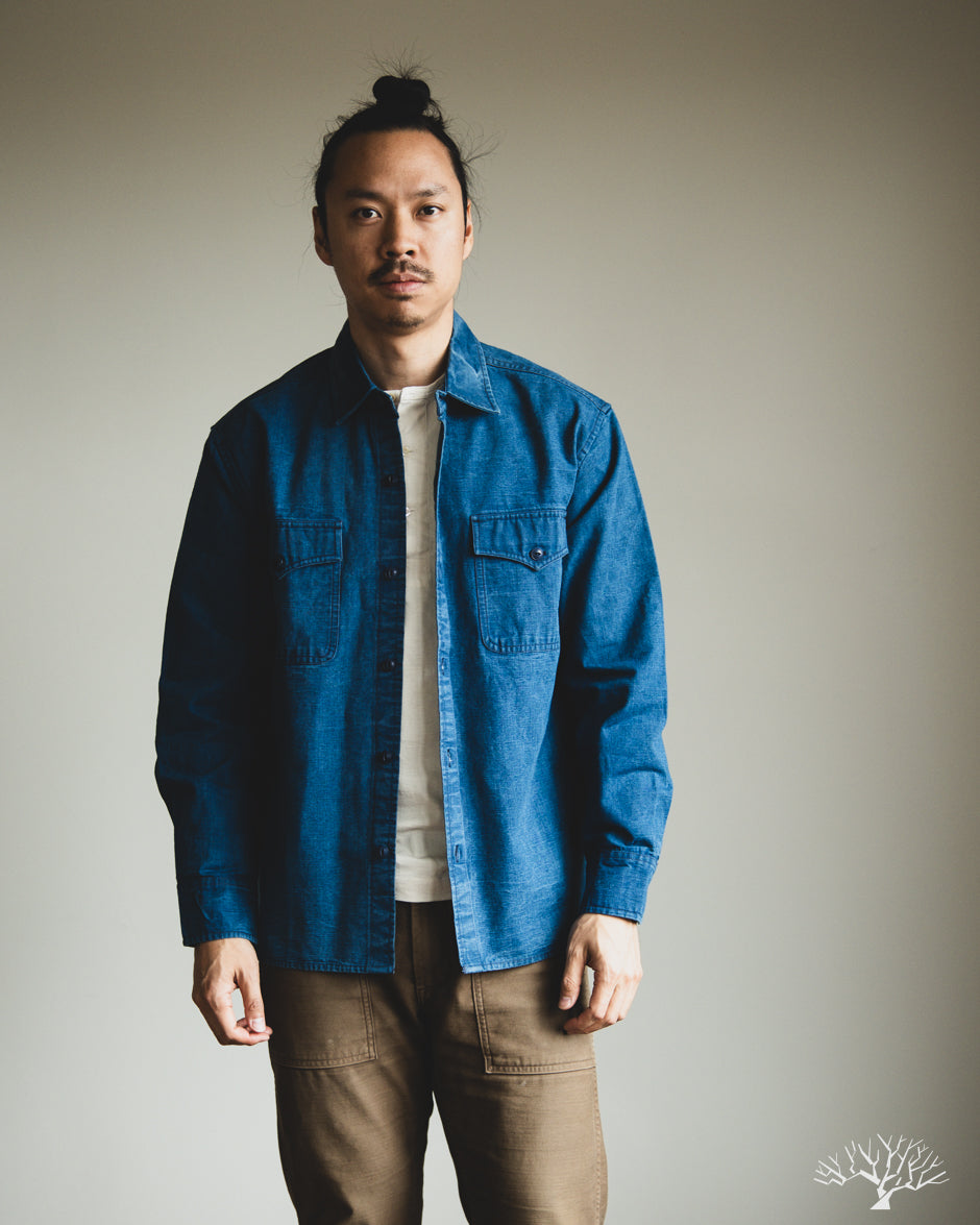 USN Overshirt - Stonewashed Indigo Canvas