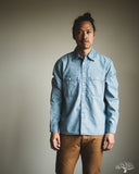 3sixteen Utility Chambray Shirt - Washed Indigo