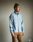 3sixteen Utility Chambray Shirt - Washed Indigo