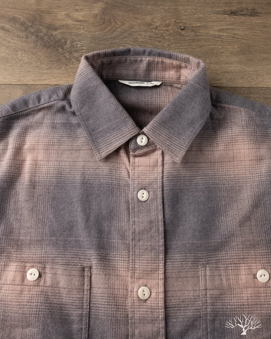 3sixteen Utility Flannel - Mauve Ombre