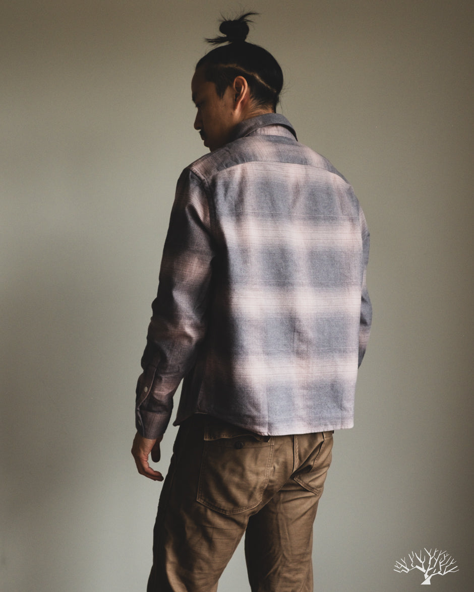 3sixteen Utility Flannel - Mauve Ombre