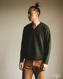 3sixteen V-Neck Sweater - Hunter Green Tweed
