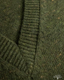 3sixteen V-Neck Sweater - Hunter Green Tweed