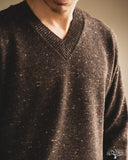 3sixteen V-Neck Sweater - Umber Tweed