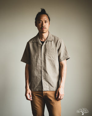 3sixteen - Vacation Shirt - Almond Linen – Withered Fig