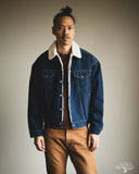 Flat Head FN-OJ-B002 - 12.5oz Denim Boa Jacket