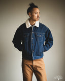 Flat Head FN-OJ-B002 - 12.5oz Denim Boa Jacket