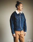 Flat Head FN-OJ-B002 - 12.5oz Denim Boa Jacket