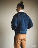Flat Head FN-OJ-B002 - 12.5oz Denim Boa Jacket