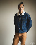 Flat Head FN-OJ-B002 - 12.5oz Denim Boa Jacket