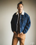 Flat Head FN-OJ-B002 - 12.5oz Denim Boa Jacket